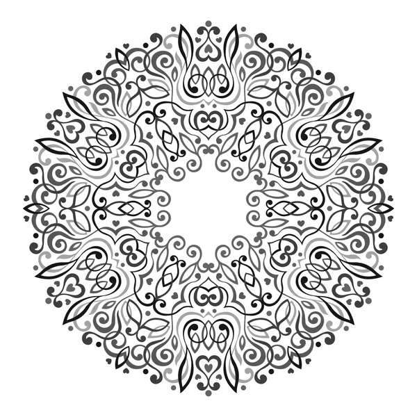 Abstraktes kunstvolles Mandala. dekorativer Rahmen für die Gestaltung. — Stockvektor