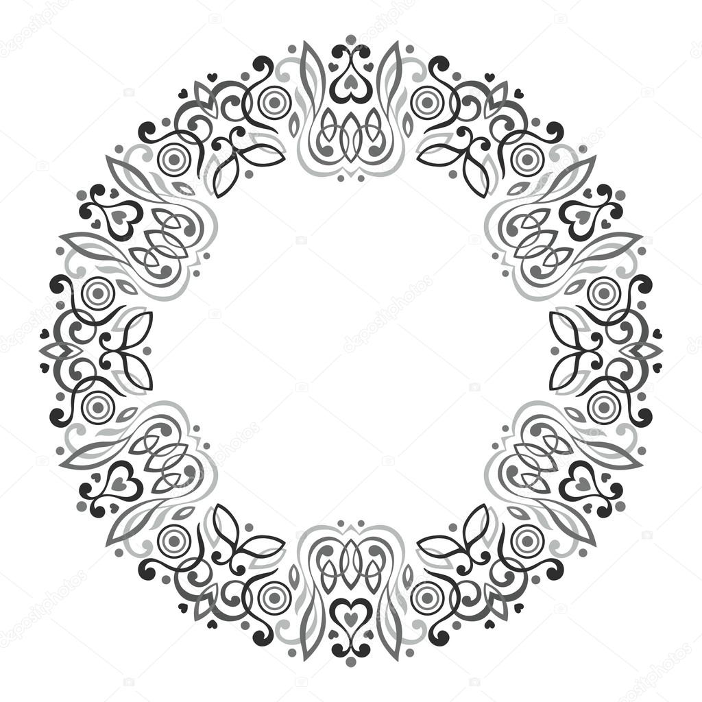 Abstract Ornate Mandala. Decorative frame for design.