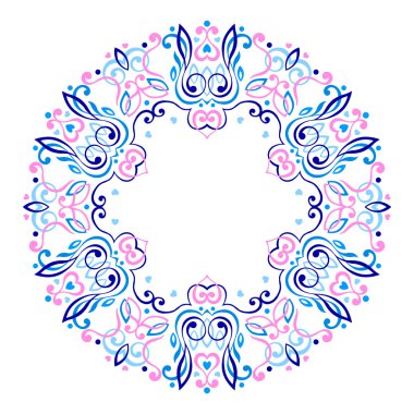 Soyut süslü Mandala. Dekoratif çerçeve tasarımı için.