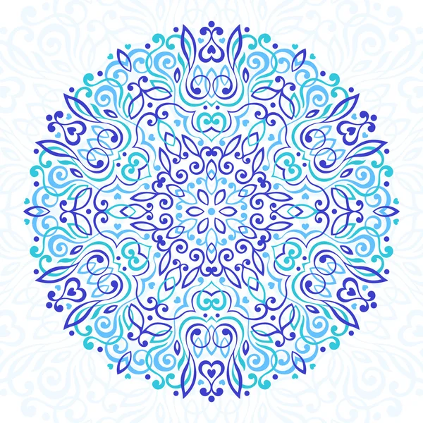 Mandala Fleur abstrait. Elément ethnique décoratif pour le design . — Image vectorielle