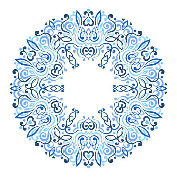 Abstracte sierlijke Mandala. Decoratief frame voor ontwerp. — Stockvector