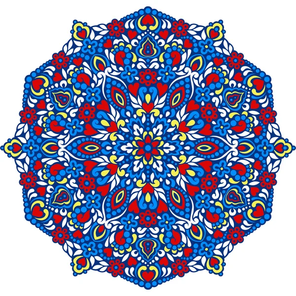 Abstract Flower Mandala. Decoratieve etnische element voor ontwerp. — Stockvector