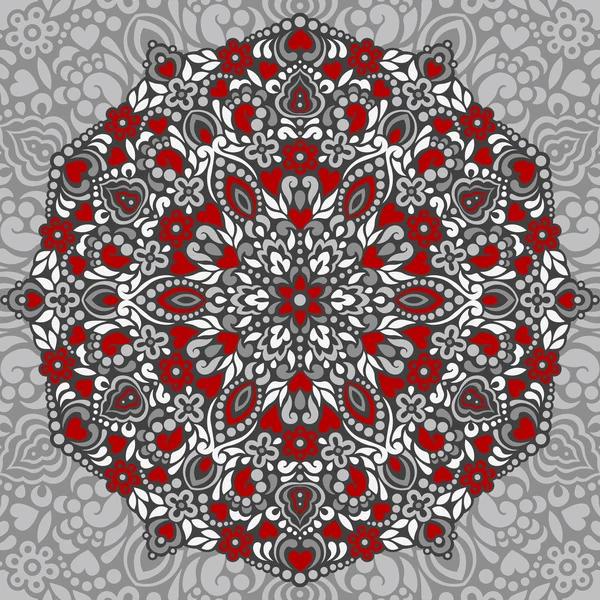 Abstract Flower Mandala. Decorative ethnic element for design. — Stock Vector