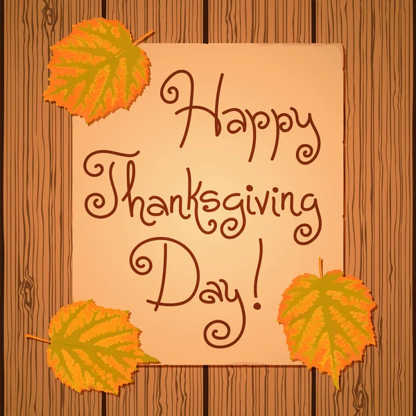 Happy Thanksgiving Background. — Stock Vector