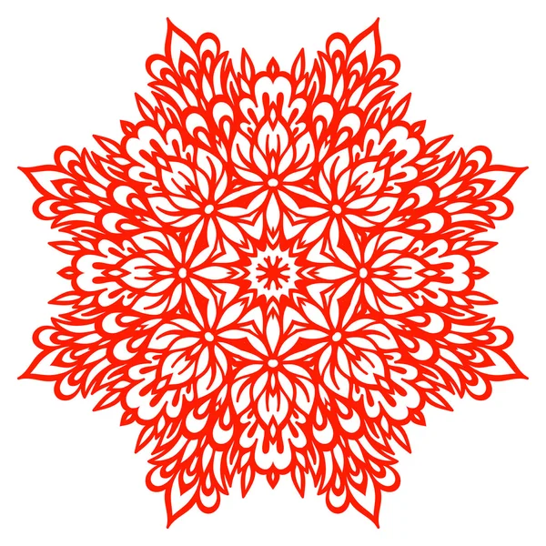 Mandala Flor Abstracto. Elemento decorativo para el diseño . — Archivo Imágenes Vectoriales