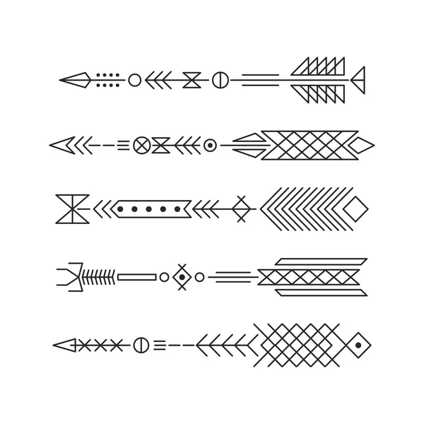 时髦的箭头。抽象元素纹身和设计. — 图库矢量图片