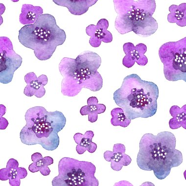 Vektör çiçekli seamless modeli.