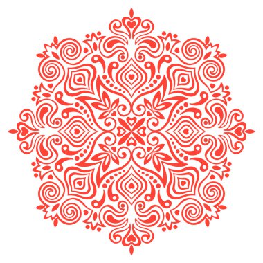 çiçek mandala. Tasarım için soyut öğe