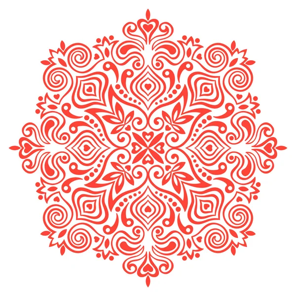 Virág mandala. absztrakt eleme, design — Stock Vector