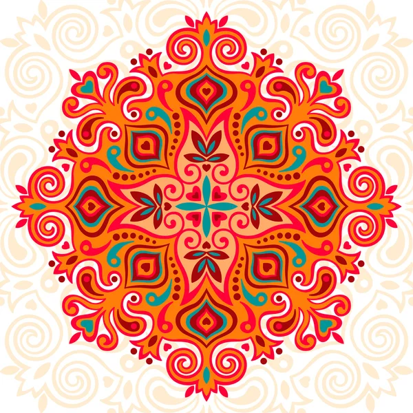 Mandala Flor. Elemento abstrato para projeto — Vetor de Stock