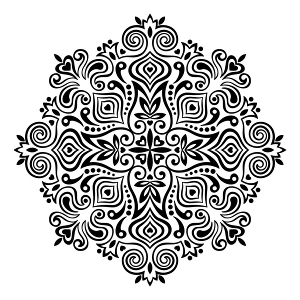 Mandala květinová. abstraktní prvek pro návrh — Stockový vektor