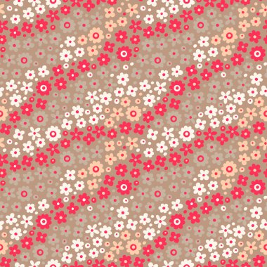 Sevimli çiçeklerle kusursuz desen.