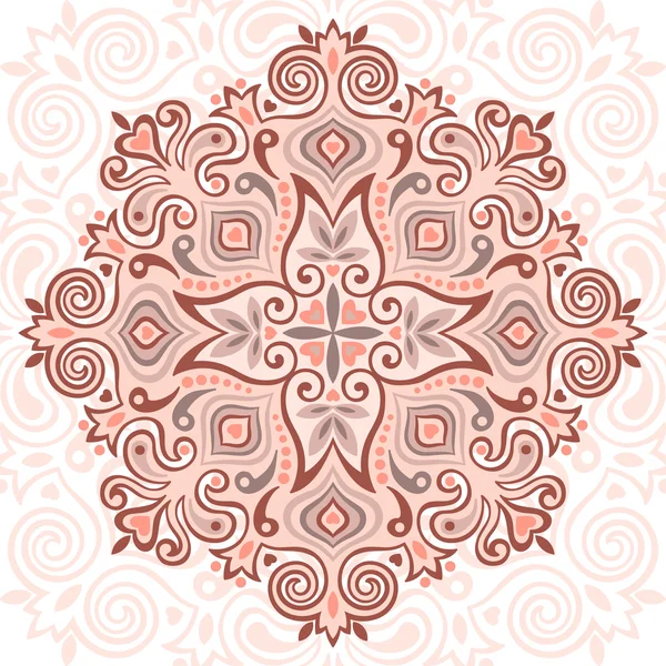 Mandala de flores. Elemento abstracto para el diseño — Archivo Imágenes Vectoriales