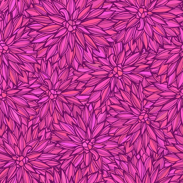 Modèle sans couture avec des fleurs Dahlia . — Image vectorielle