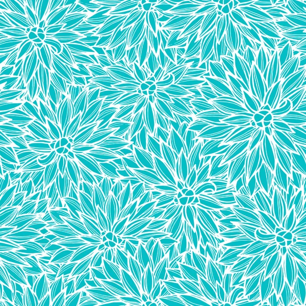 Seamless pattern with flowers Dahlia. — Stock Vector