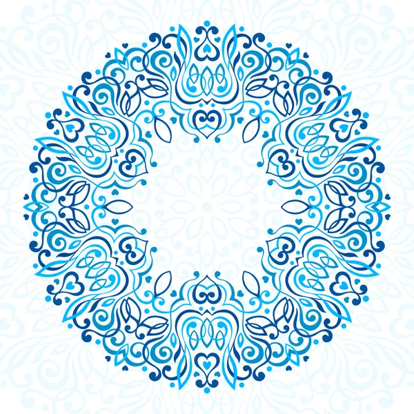 Abstracte sierlijke Mandala. Decoratief frame voor ontwerp. — Stockvector