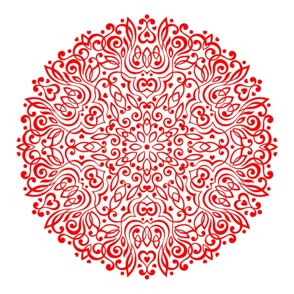 Mandala Flor Abstracto. Elemento étnico decorativo para el diseño . — Archivo Imágenes Vectoriales