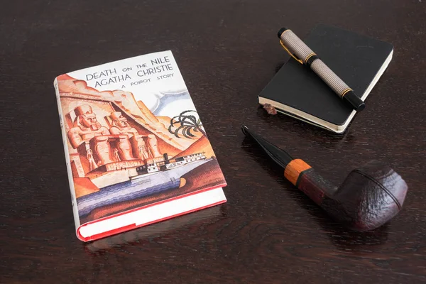 London England Storbritannien Januari 2021 Death Nile Book Agatha Christie — Stockfoto