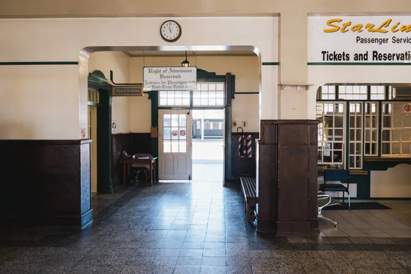 Windhoek Namíbia Julho 2020 Estação Ferroviária Windhoek Interior Edifício Terminal — Fotografia de Stock