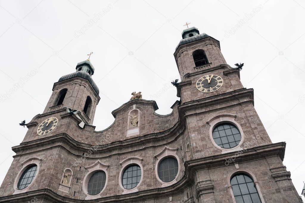 Cathedral of Saint James or Dom Sankt Jakob is an eighteenth-century Baroque cathedral of the Roman Catholic Diocese of Innsbruck, Tyrol, Austria