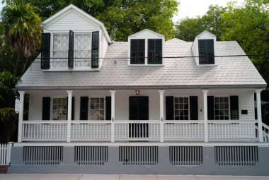Key West, Florida, United States - July 11 2012: The Oldest House Museum at 322 Duval Street.