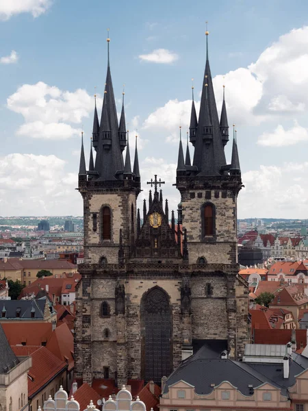 Igreja Nossa Senhora Antes Tyn Praga República Checa — Fotografia de Stock