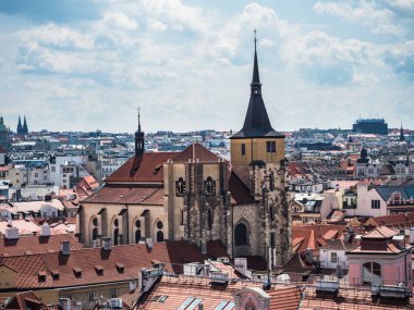 Çek Cumhuriyeti Prag 'daki Aziz Giles Kilisesi veya Kostel svateho Jilji