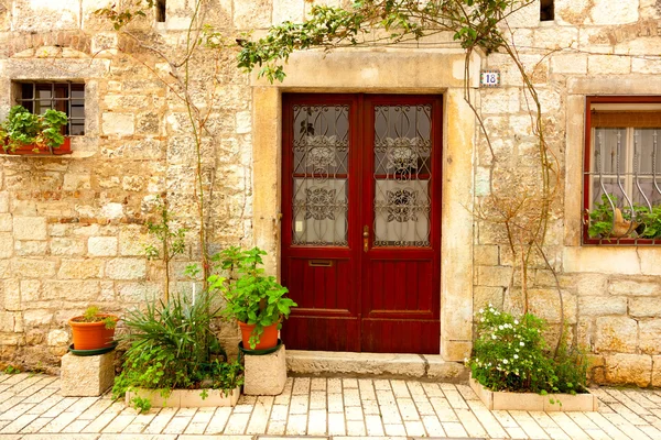 Rua medieval na Croácia . — Fotografia de Stock