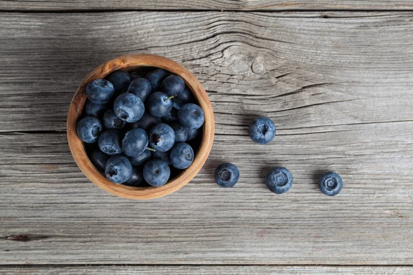 Bowl of blueberries — Stock Photo, Image