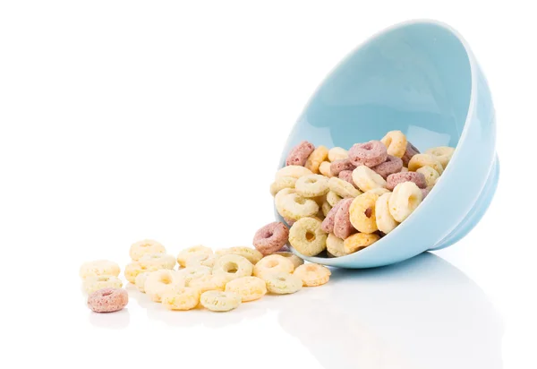 Deliciosos Cheerios aveia Cereal na tigela — Fotografia de Stock
