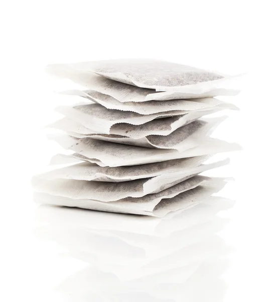 Tea Bags , isolated on white background — Stock Photo, Image
