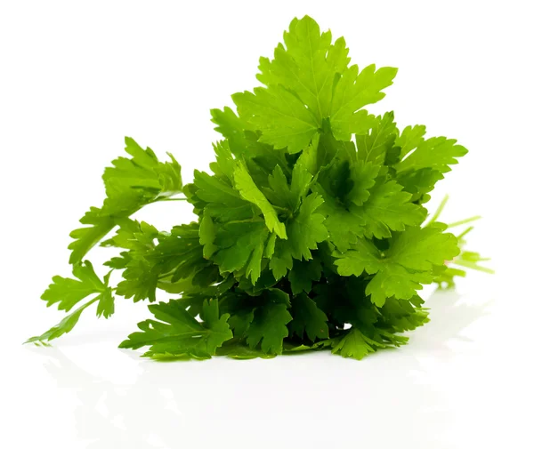 Fresh parsley on white background — Stock Photo, Image