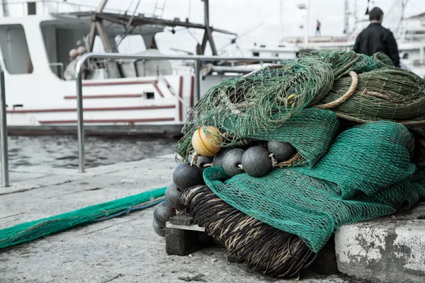 Primeros planos de las redes de pesca — Foto de Stock