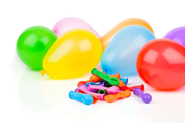 Colorful balloons on white background — Stock Photo, Image