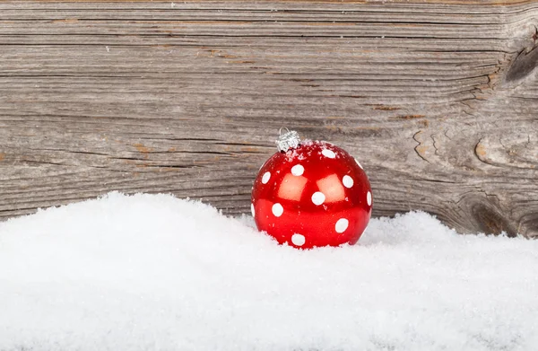 Décoration de Noël, sur fond en bois — Photo