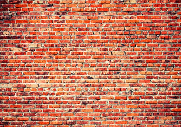 Roter Backsteinmauer Hintergrund — Stockfoto