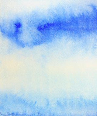 Mavi soyut suluboya arkaplan