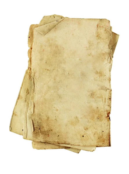 eski kağıt sayfalarının üzerine beyaz izole