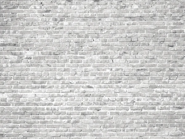 White Grunge Backsteinwand Hintergrund — Stockfoto