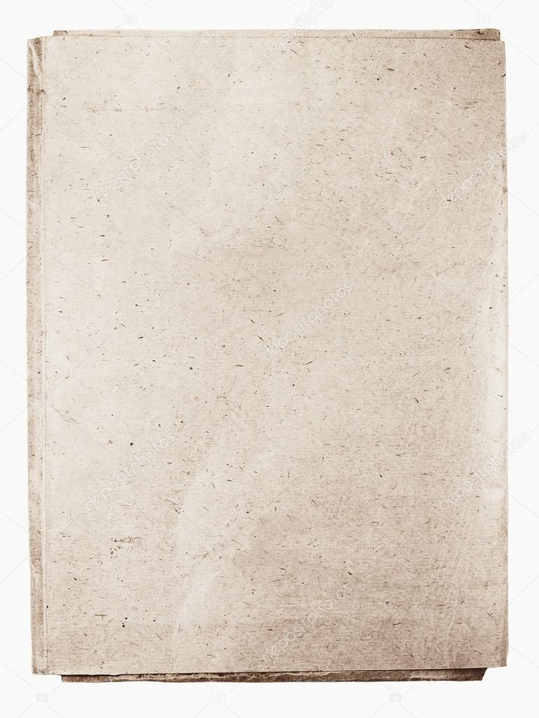 old folder isolated on white background