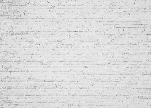 White grunge brick wall background — Stock Photo, Image