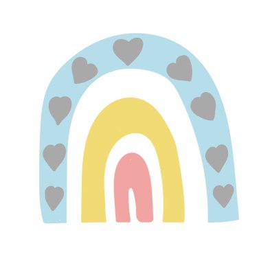 İç gökkuşağı. Soyut modern çizim. Moda vektörü