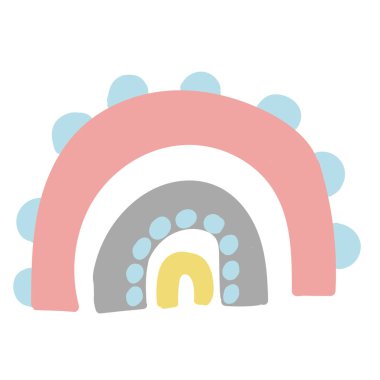 İç gökkuşağı. Soyut modern çizim. Moda vektörü