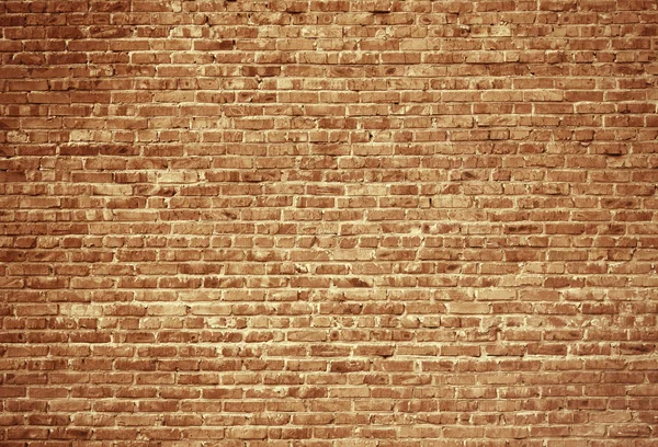 Grunge Brown Brick Wall pozadí. Zrající textura — Stock fotografie