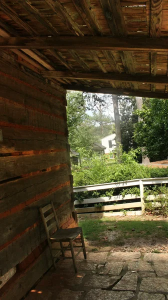 Doktorun kabin verandada — Stok fotoğraf