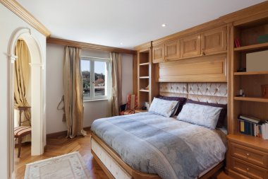 İç, konforlu yatak odası