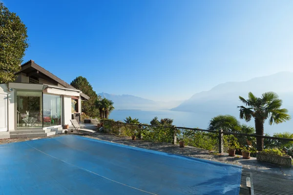 Terrace of a mountain home — Stock Photo, Image