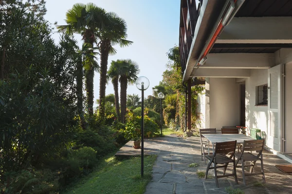 Veranda of a mountain home — Stock Photo, Image