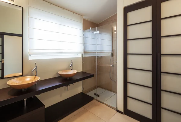 Furnished house design, bathroom — Stock Photo, Image
