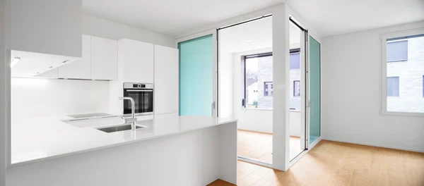 Interieur van moderne appartement, keuken — Stockfoto